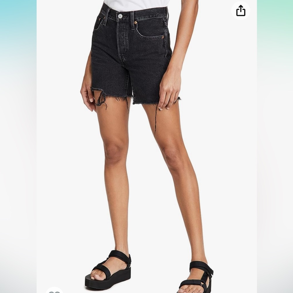Levi's Women's Premium 501 Mid Thigh Short NWT